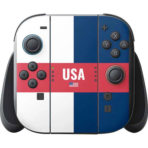 USA Flag Color Block Nintendo Switch 2 (2025) with Joy-Con Skin